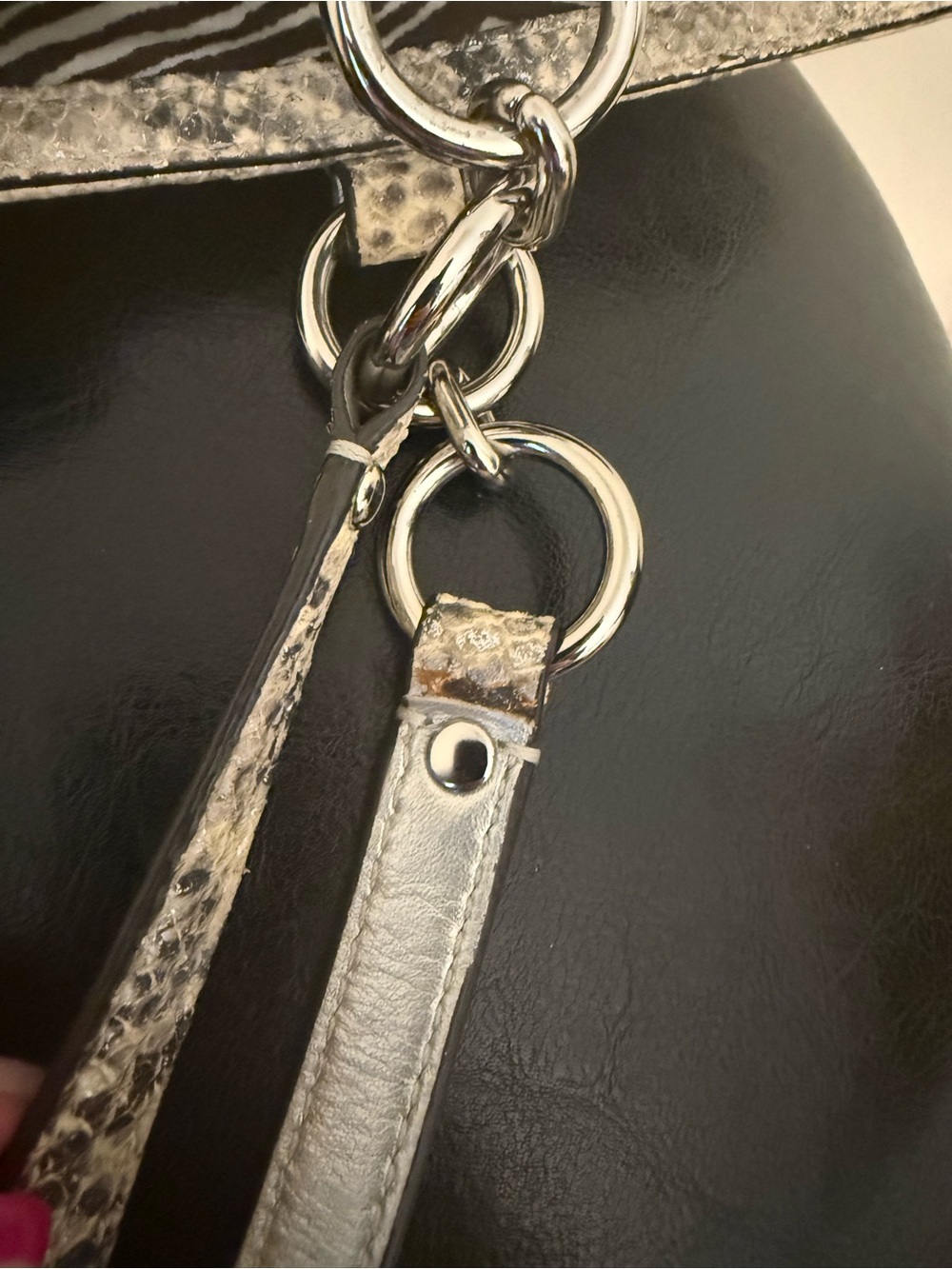 Coach Hampton Python Straw Tote.  2011 - Picture 13 of 15